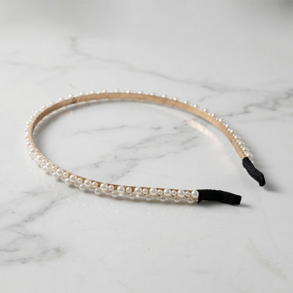 Double Layer Pearl Hairband Stylish Headband for Girls (1 Pc)