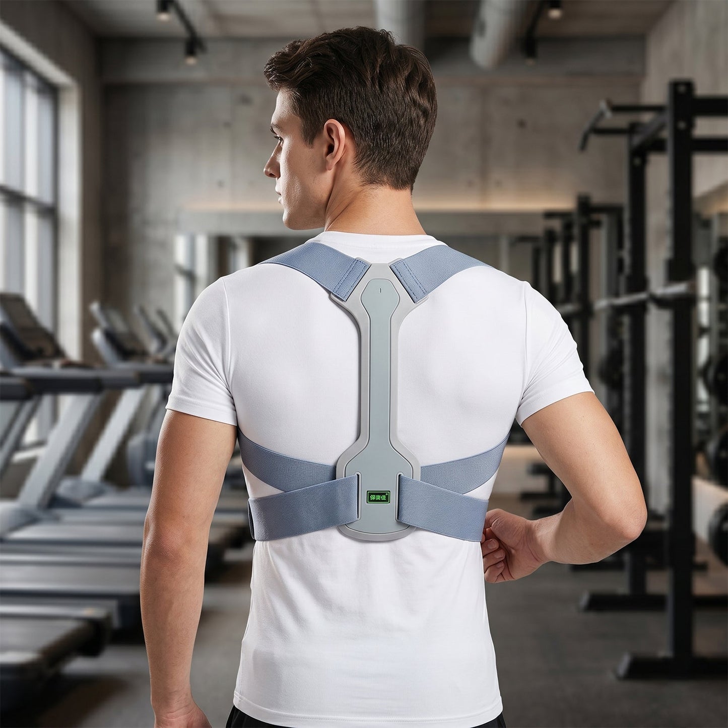 Ergonomic Adjustable Back Posture Corrector Support Belt (1 Pc, Mix Size & Design)