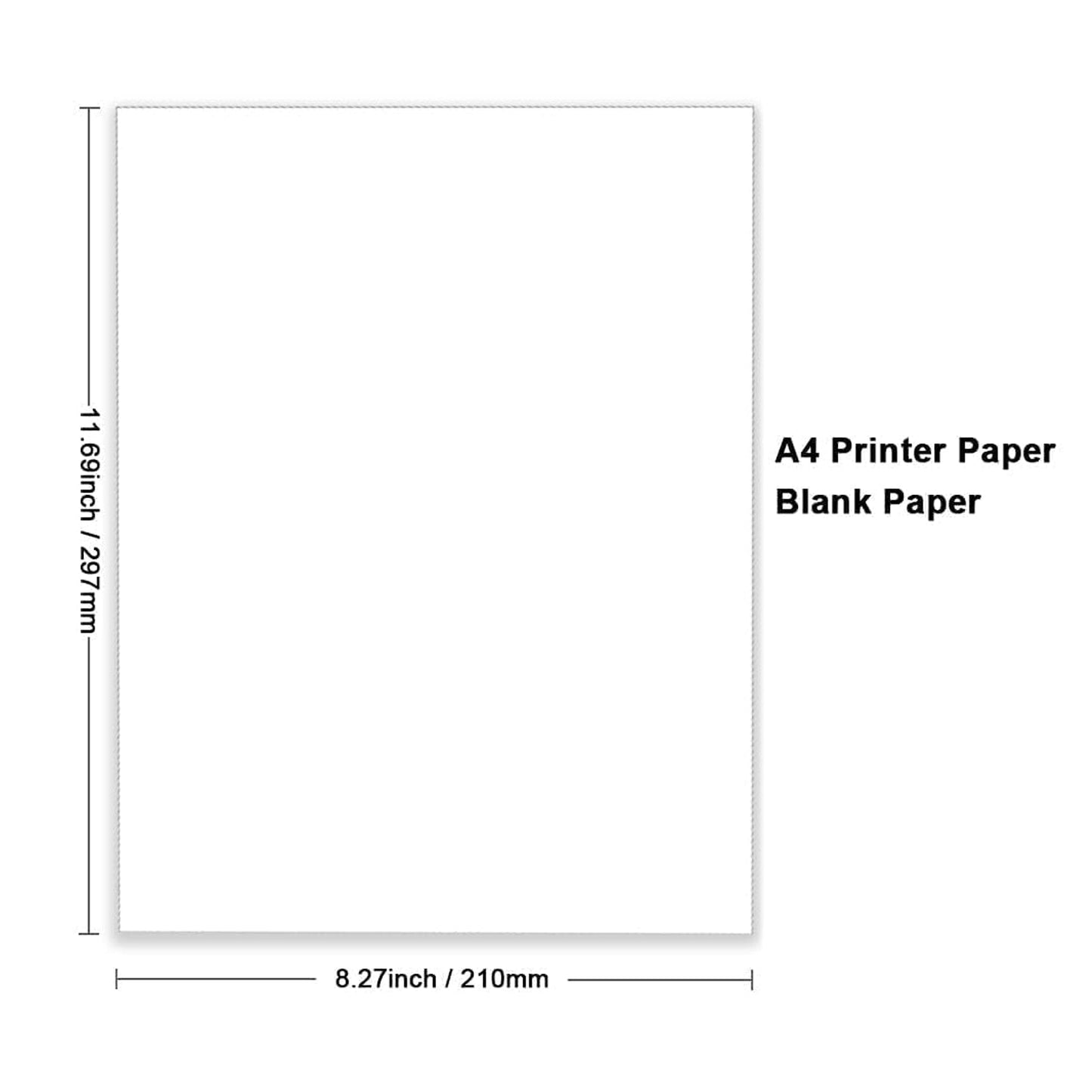 High Quality A4 Size Multipurpose Copier Printing Paper 500 Sheets Pack