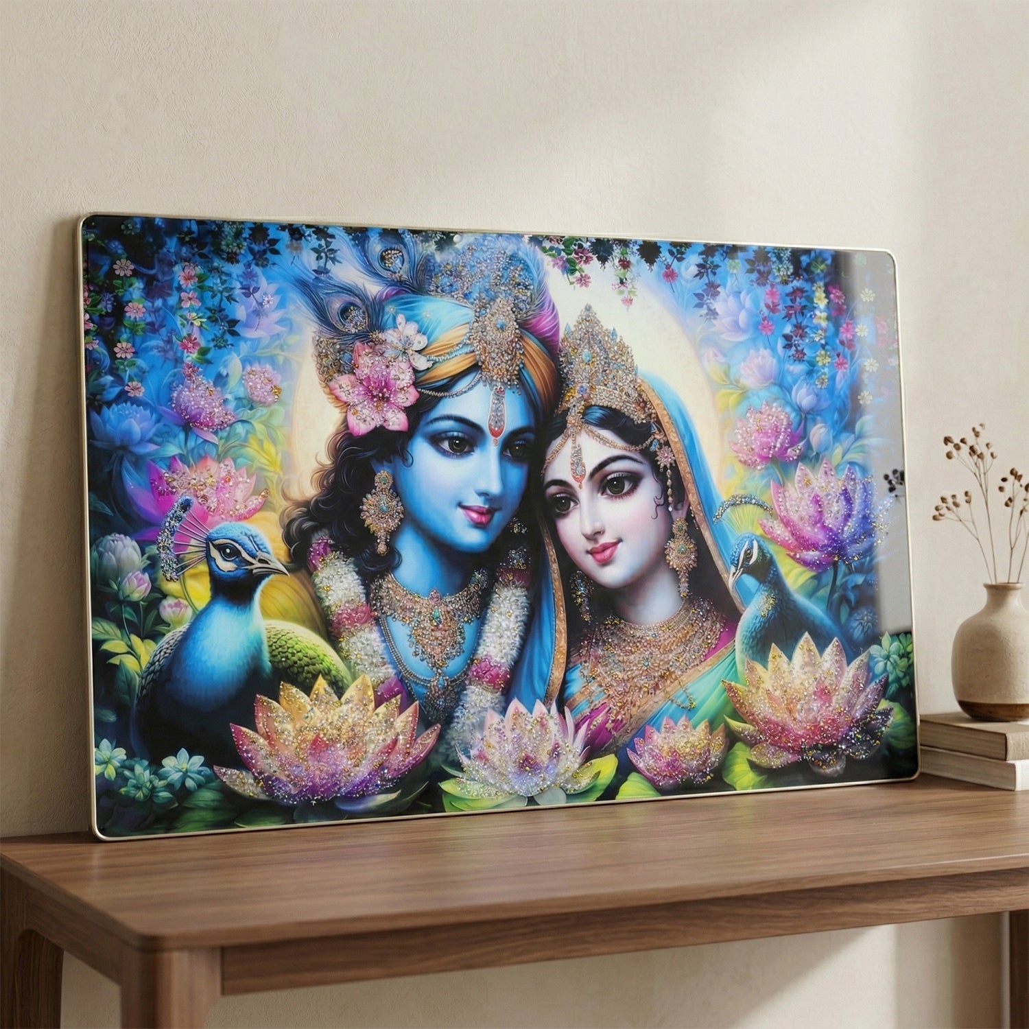 Radha Krishna Wall Hanging Frame