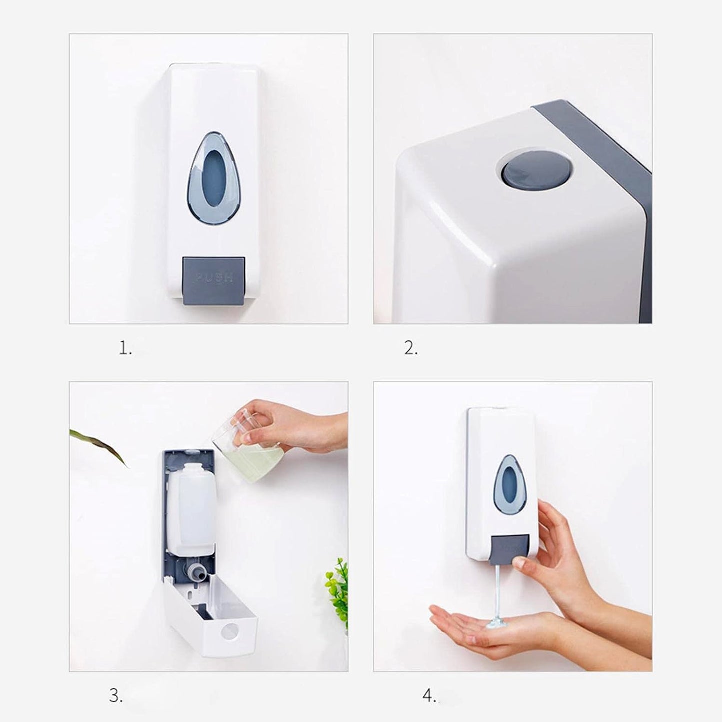  Wall Mounted Liquid Soap Dispenser - specs detail shot