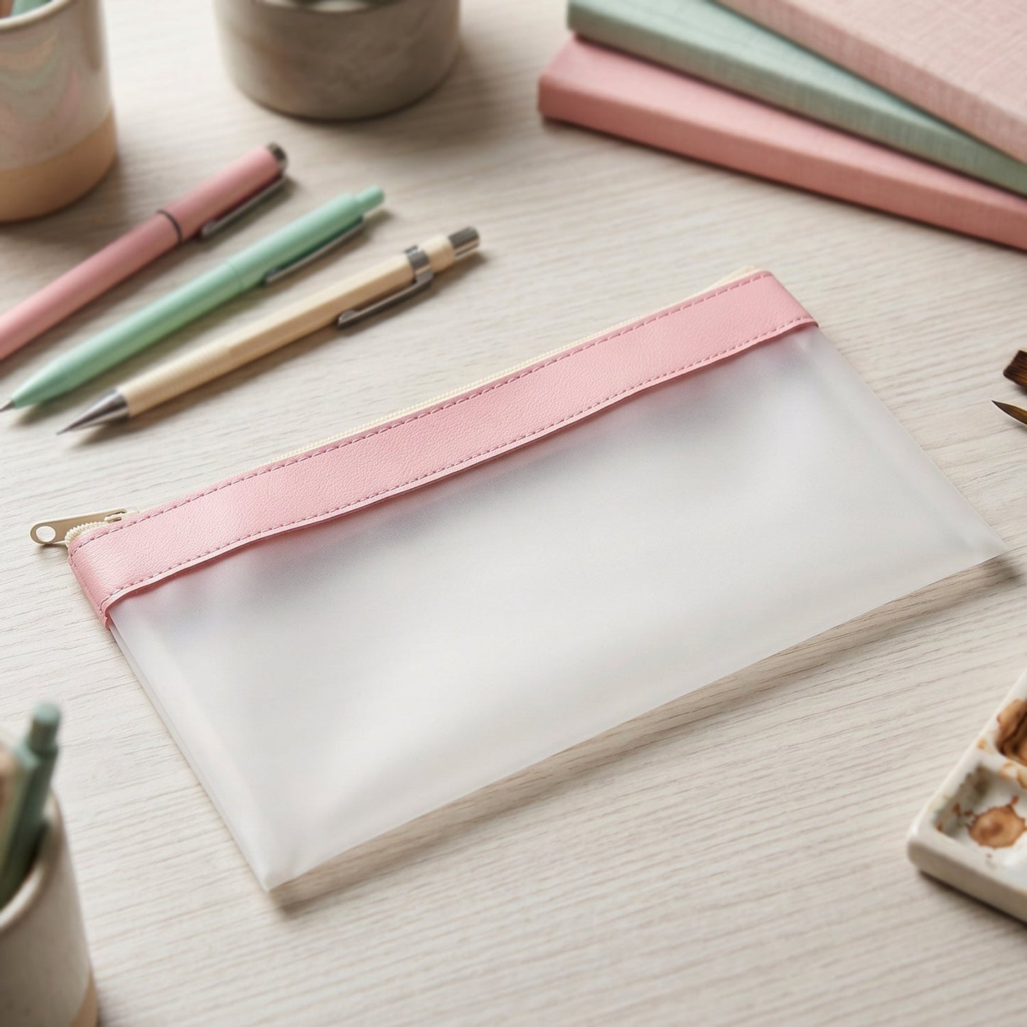 Transparent Multipurpose Zipper Pouch Bag (1 Pc)