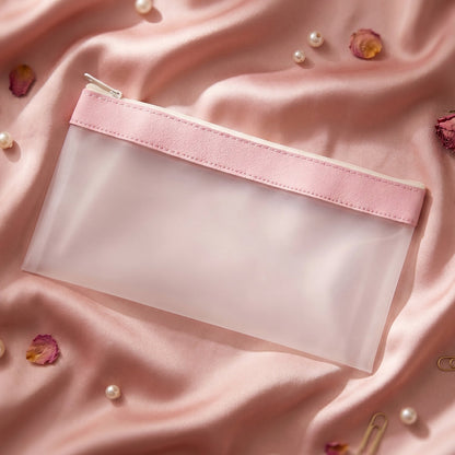 Transparent Multipurpose Zipper Pouch Bag (1 Pc)