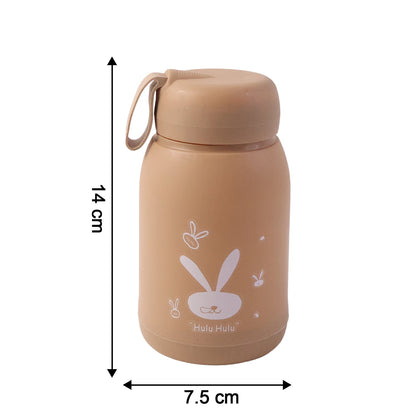Cute Bunny Print Glass Drinking Bottle (330ML / 1 Pc, Mix Color)