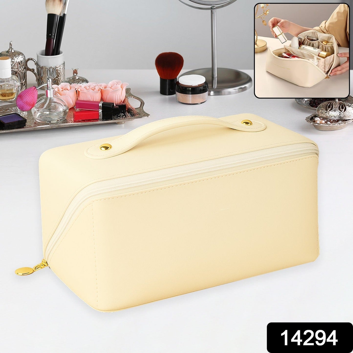 GlowI vory Toiletry & Beauty Case