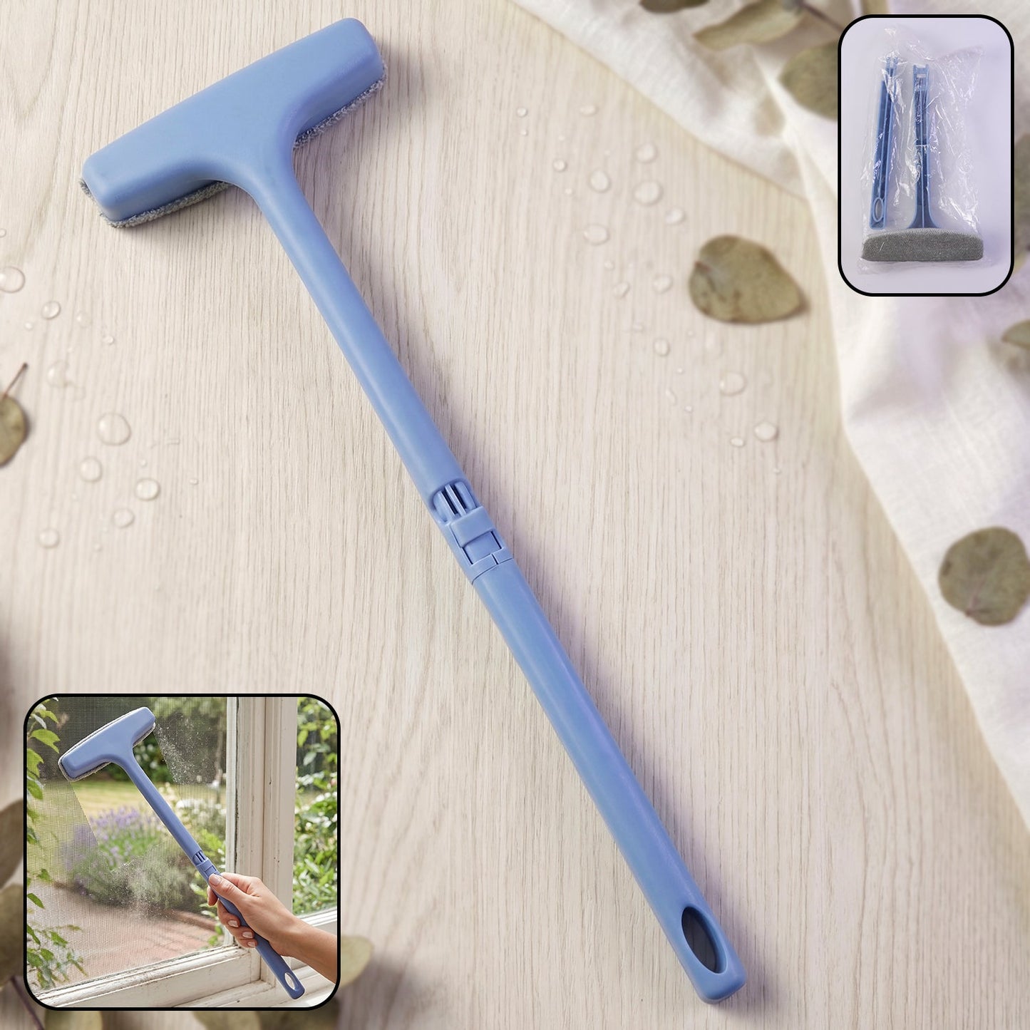 Window Mesh Cleaning Tool – 3-in-1 Dusting Brush (1 Pc)