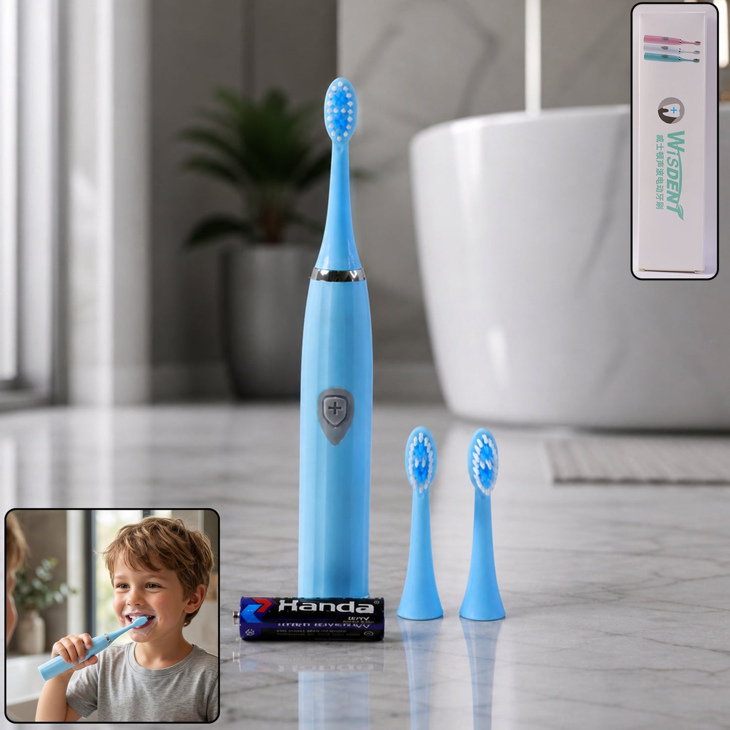 Electric Toothbrush Battery Operate (1 Set)