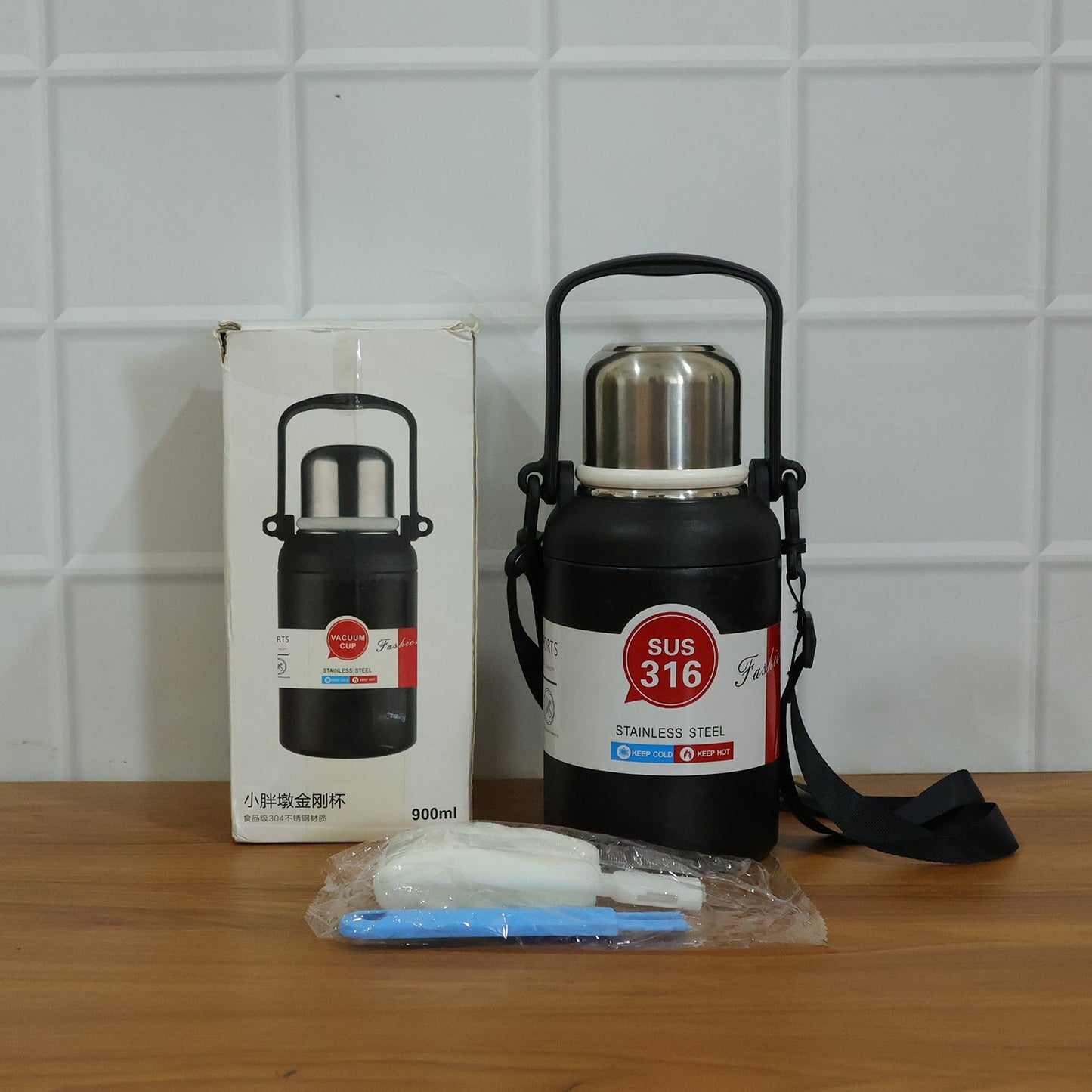 travel steel bottle 900ml