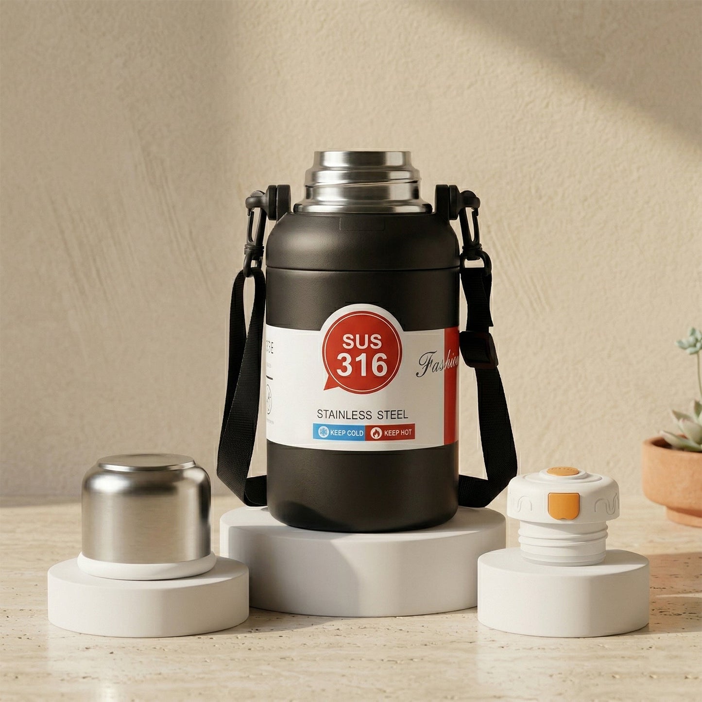 insulated 900ml steel flask