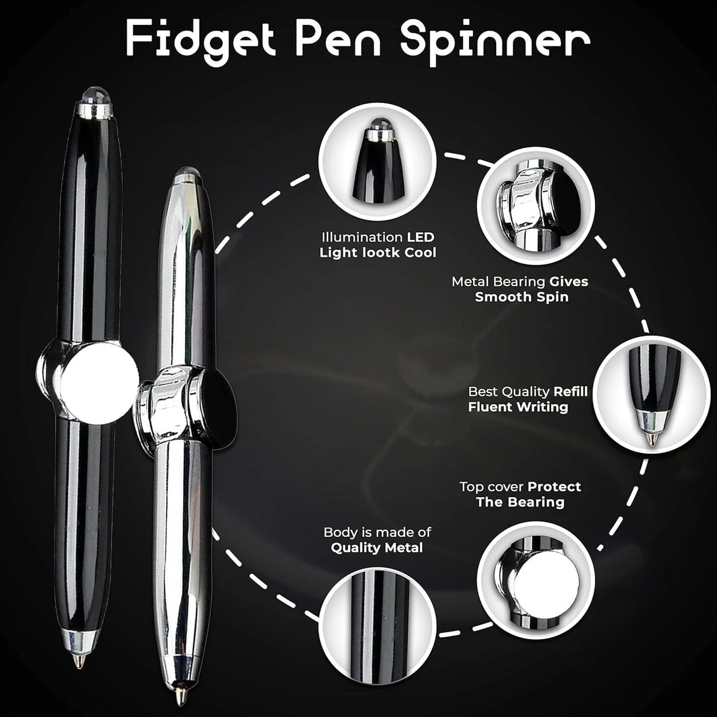  stress relief spinner pen tool