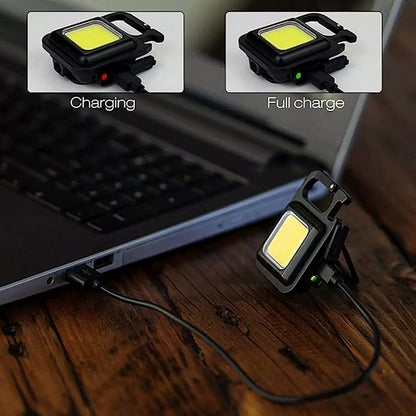  Mini Rechargeable Keychain Flashlight - feature