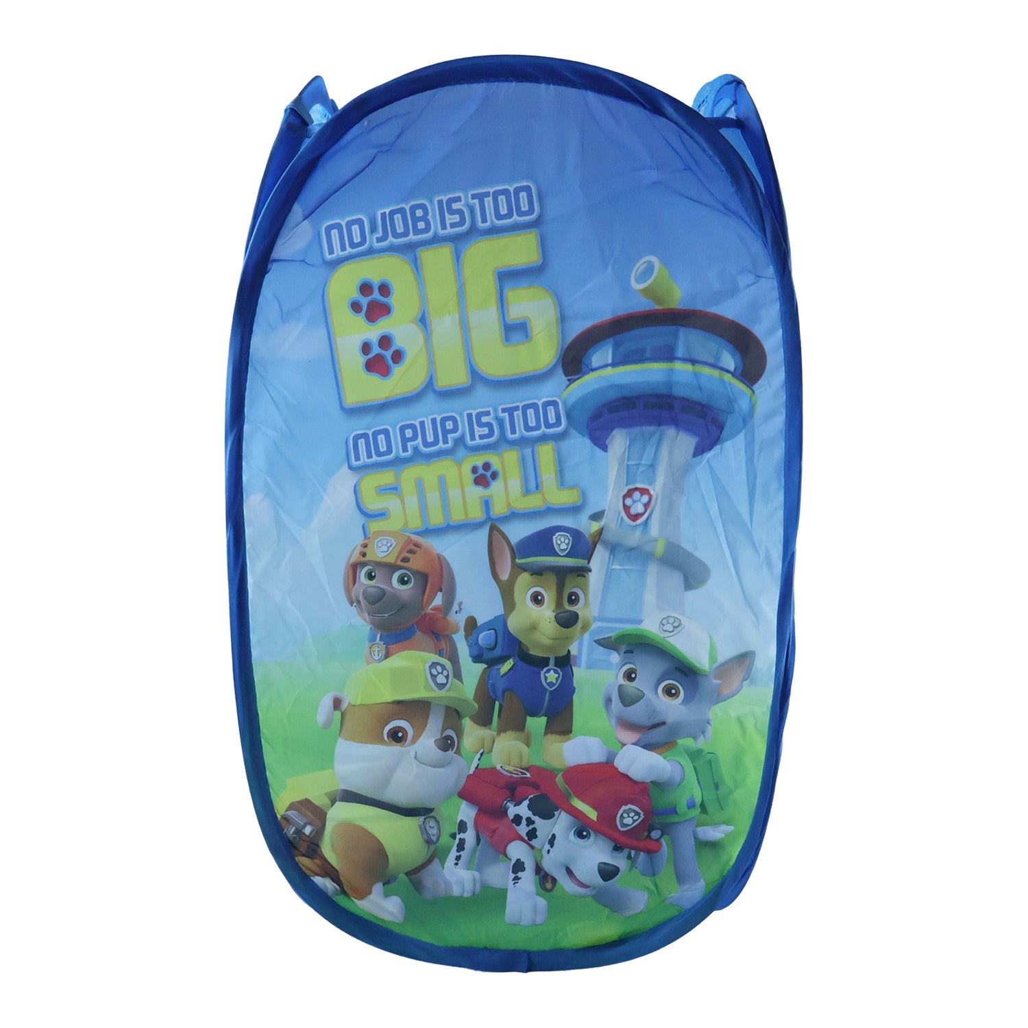 foldable mesh laundry bag blue