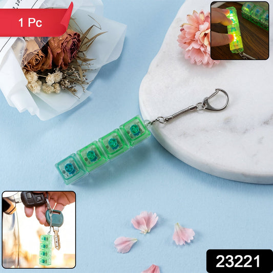 LED light keychain fidget toy