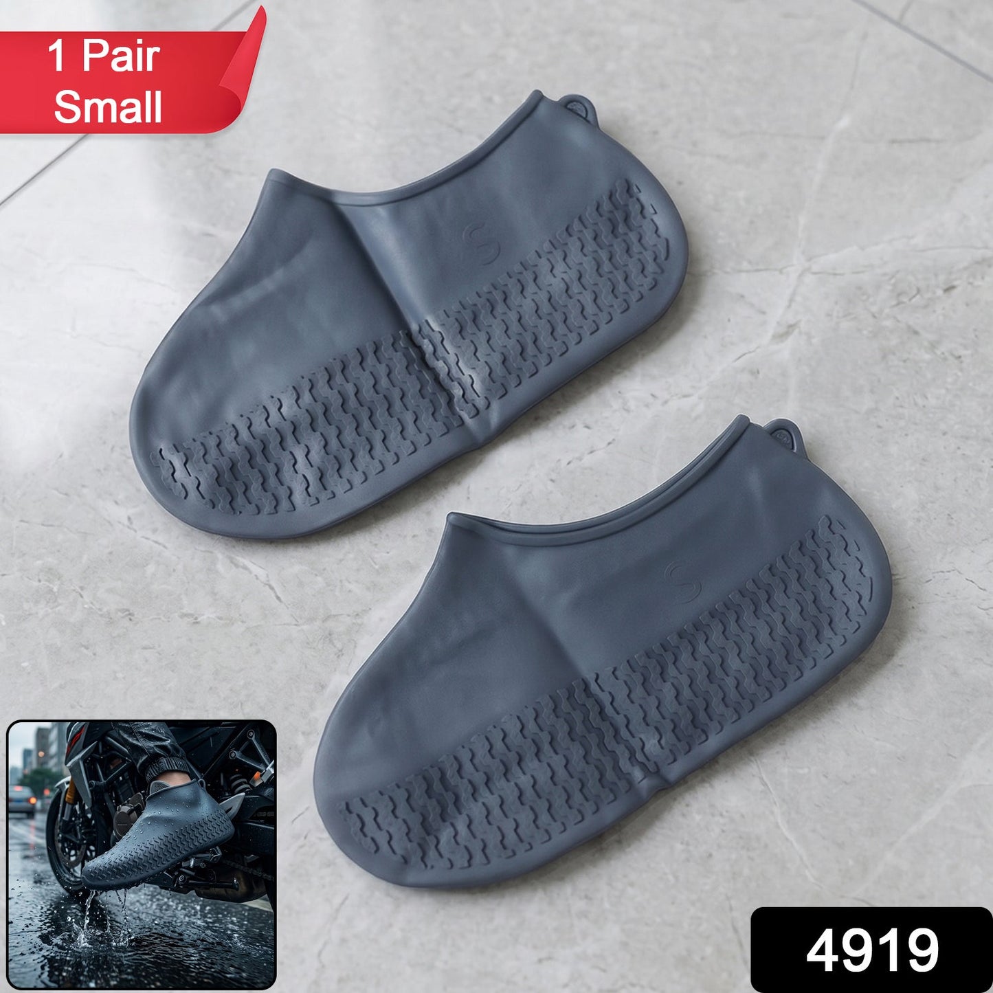 Small Silicone Shoe Covers: Waterproof & Anti-Skid for Rain & Bike