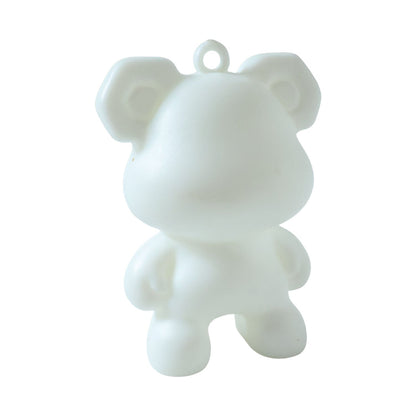 decorative bear shape key ring accessory